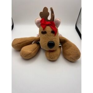 Vintage 1984 Hallmark Rhonda Reindeer Plush Stuffed Animal Holiday Toy DT405-1